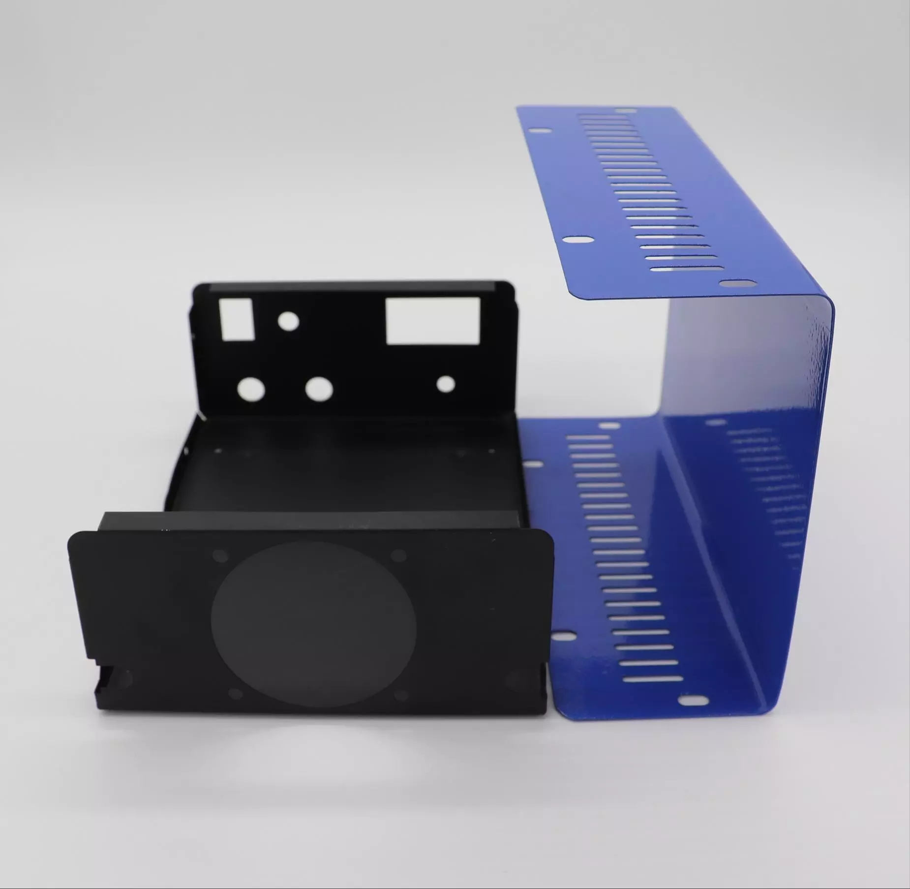 Boîte électrique de contrôle en acier bleu noir personnalisé