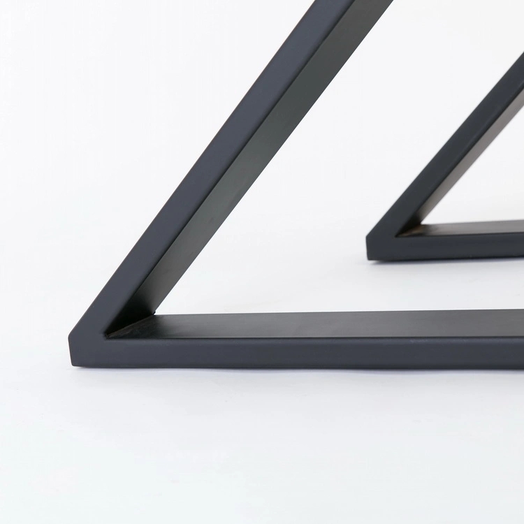 Pieds de meubles de table en acier inoxydable triangulaires modernes personnalisés