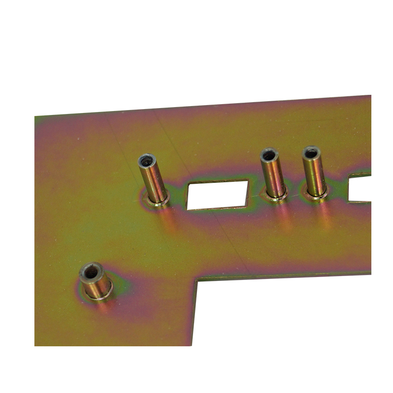 Pièces d'estampage en métal en acier de coupe au laser de zinc de couleur électrolytique